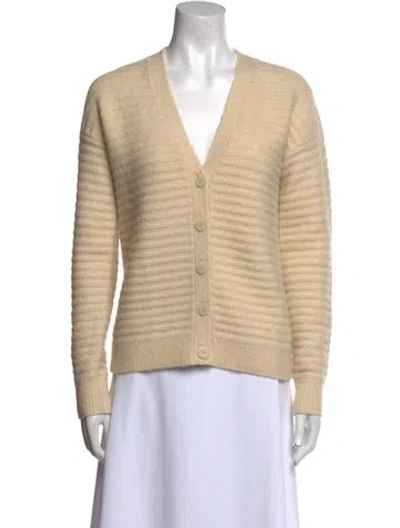 Pre-owned Theory V-neck Sweater In Neutral