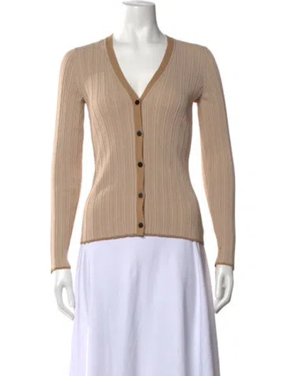 Pre-owned Theory V-neck Sweater In Neutral