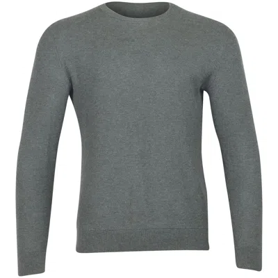Theory Waffle-knit Sweater In Grey Cotton In Gray