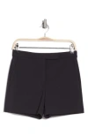 Theory Waist Tab Cotton Blend Shorts In Dark Navy