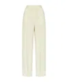 Theory Waistband Loop Casual Pants In White