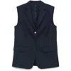 Theory Notched-lapels Gilet In Multicolor
