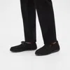 Theory Wallaughby Boot In Suede In Black