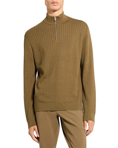 THEORY WALTON QUARTER ZIP SWEATER