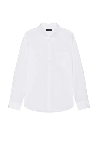 Theory Weekend Button Down Shirt In White