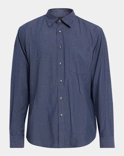 Theory Weekend Cotton-blend Shirt In Blue
