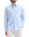 Theory Weekend Solid Cotton Button-up Shirt In Clear Sky