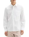 Theory Weekend Solid Cotton Button-up Shirt In White