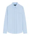 Theory Weekend Solid Cotton Button-up Shirt