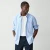 Theory Weekend Shirt In Cotton In Blue