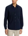 Theory Weekend Shirt In Cotton In Blue