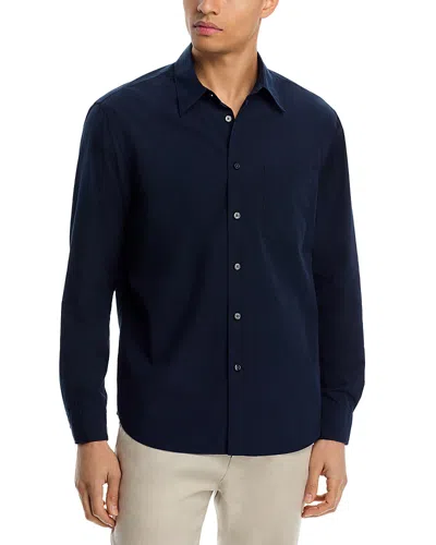 Theory Weekend Shirt In Cotton In Blue