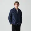 Theory Weekend Shirt In Cotton Flannel In Blue