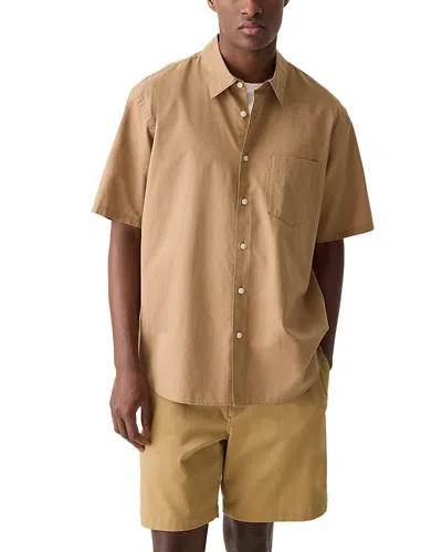 Theory Weekend Short-sleeve Shirt In Weekend Cotton In Animal Print