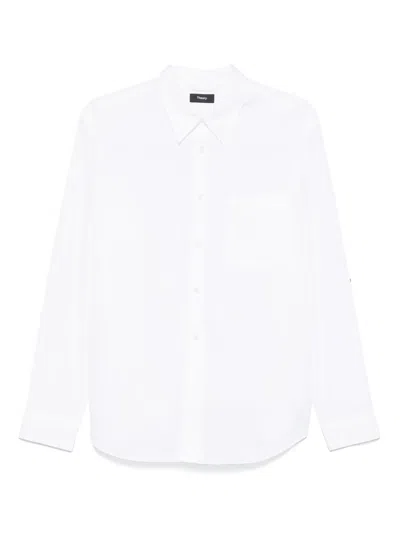 Theory Weekend Shirt In White
