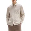 Theory Weekend Solid Cotton Button-up Shirt In Earl Grey