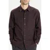 Theory Weekend Woods Check Cotton Button-up Shirt In Purple