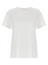 Theory Simple Crew Neck Short Sleeve Top In White