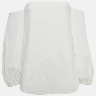 Theory White Cotton Laureema Top