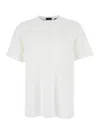 Theory White Crewneck T-shirt In Viscose Blend Stretch Man In White