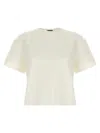 Theory Piqué Texture Cotton Top In White