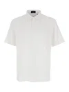 Theory White Polo Shirt With Button Closure In White