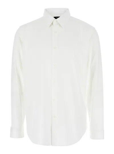 THEORY MEN WHITE REGULAR SOLID SHIRT