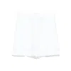 Theory Cuffed Mini Shorts In Good Linen
