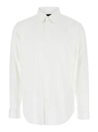 Theory White Regular Solid Shirt