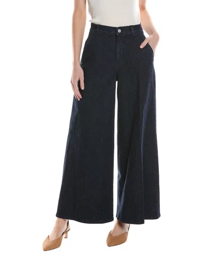Theory Wide High-waist Pant In Blue