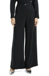 Theory Wide Leg Cargo Pants In Black