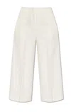 THEORY THEORY WIDE LEG CROPPED TROUSERS