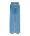 Theory Wide Leg Jeans In Blue