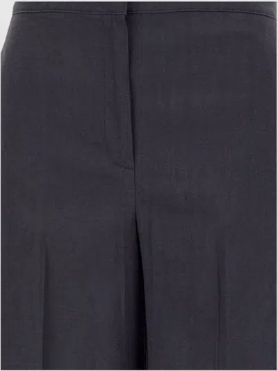 Theory Wide Leg Linen Trousers