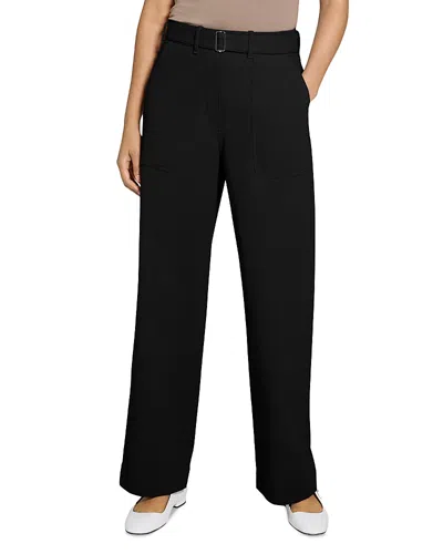 Theory Wide Leg Pants In Black