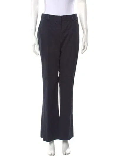 Pre-owned Theory Wide Leg Pants In Blue