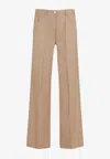 Theory New Camel Brown Wool Pants In Camel