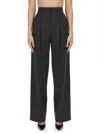Theory Wide Leg Pants In Gray