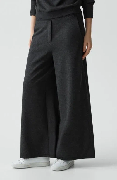Theory Wide Leg Pants In Gray