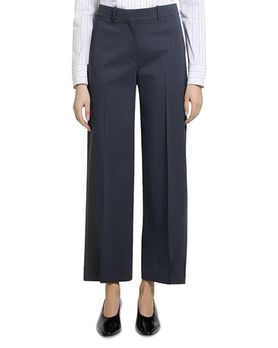 Theory Wide Leg Pants In Blue