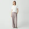 Theory Wide-leg Pull-on Pant In Admiral Crepe