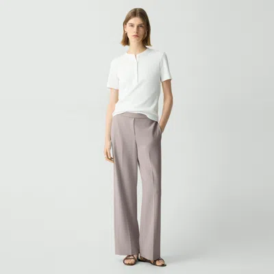 Theory Wide-leg Pull-on Pant In Admiral Crepe