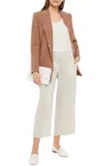 Theory Wide Leg Pull On Pant In Grey Multi In Grey