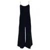 Theory Wide-leg Sleeveless Jumpsuit In Black Viscose In Black