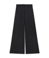 Theory Women's Wool Flannel Ultra Wide-leg Pants In Black