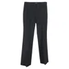Theory Wide-leg Trousers In Black Wool In Black