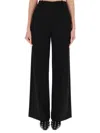 Theory Wide Leg Trousers With Pockets And Loops In Black