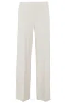 Theory Wide Pull On Admir Trousers In White