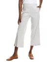 Theory Wide Pull-on Linen-blend J Pant In White