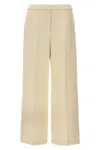 Theory Wide Pull On Trousers With Front Pleats